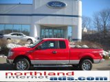2011 Race Red Ford F150 XLT SuperCab 4x4 #46344573