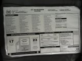 2011 Cadillac SRX 4 V6 AWD Window Sticker