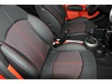 2011 Mini Cooper S Countryman Pure Red Leather/Cloth Interior