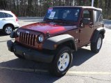 2008 Red Rock Crystal Pearl Jeep Wrangler X 4x4 #46345166