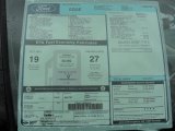 2011 Ford Edge SEL Window Sticker