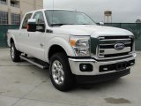 2011 Ford F250 Super Duty White Platinum Metallic Tri-Coat