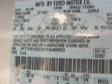 2009 Ranger Color Code for Silver Metallic - Color Code: YN