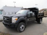 2011 Ford F550 Super Duty XL Super Cab 4x4 Dump Truck Front 3/4 View