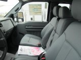 2011 Ford F550 Super Duty XL Super Cab 4x4 Dump Truck Steel Grey Interior