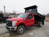 Vermillion Red Ford F350 Super Duty in 2011