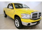 2008 Detonator Yellow Dodge Ram 1500 SLT Quad Cab 4x4 #46397703