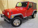 2005 Flame Red Jeep Wrangler X 4x4 #46456101