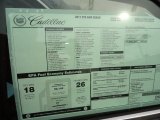 2011 Cadillac CTS 4 3.0 AWD Sedan Window Sticker
