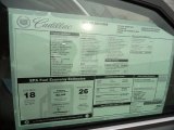 2011 Cadillac CTS 4 3.0 AWD Sedan Window Sticker