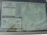 2011 Toyota RAV4 V6 Window Sticker