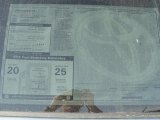 2011 Toyota Highlander  Window Sticker