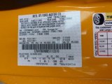2008 Mustang Color Code for Grabber Orange - Color Code: U3