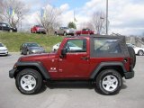 2008 Red Rock Crystal Pearl Jeep Wrangler X 4x4 #46545546