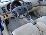 2003 Honda Civic LX Coupe Ivory Interior