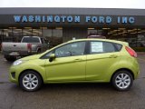 2011 Lime Squeeze Metallic Ford Fiesta SE Hatchback #46545921