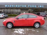 2008 Vermillion Red Ford Focus SE Coupe #46545944