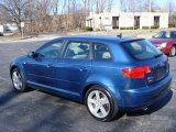 Ocean Blue Pearl Effect Audi A3 in 2007