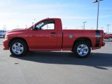 2005 Flame Red Dodge Ram 1500 SLT Rumble Bee Regular Cab #46612171