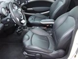 2009 Mini Cooper S Clubman Punch Carbon Black Leather Interior