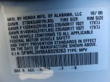 2010 Odyssey Color Code for Taffeta White - Color Code: NH578