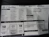 2011 Cadillac CTS -V Coupe Window Sticker
