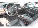 2004 BMW 7 Series 745i Sedan Black/Black Interior