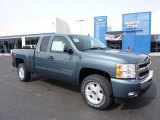 2011 Blue Granite Metallic Chevrolet Silverado 1500 LT Extended Cab 4x4 #46653963