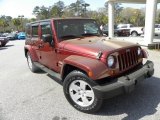 2007 Red Rock Crystal Pearl Jeep Wrangler Unlimited Sahara #46654128