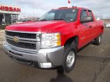 2008 Victory Red Chevrolet Silverado 2500HD LT Extended Cab 4x4 #46654297