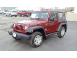 2009 Red Rock Crystal Pearl Coat Jeep Wrangler X 4x4 #46654569