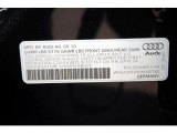 2011 Audi A8 4.2 FSI quattro Info Tag
