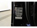 2007 Land Rover Range Rover Sport HSE Info Tag