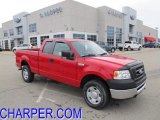 2008 Bright Red Ford F150 XL SuperCab 4x4 #46697386