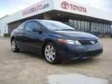 2007 Royal Blue Pearl Honda Civic LX Coupe #46697780