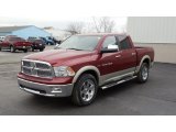 2011 Deep Cherry Red Crystal Pearl Dodge Ram 1500 Laramie Crew Cab 4x4 #46698230