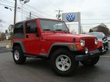 2005 Flame Red Jeep Wrangler Sport 4x4 #46698236