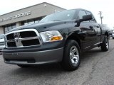 2009 Brilliant Black Crystal Pearl Dodge Ram 1500 ST Quad Cab #46750053