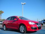 Salsa Red Volkswagen Jetta in 2009