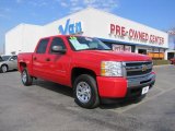 2010 Victory Red Chevrolet Silverado 1500 LT Crew Cab #46750326