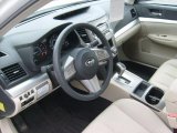 2010 Subaru Legacy 2.5i Sedan Warm Ivory Interior