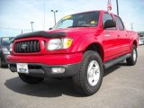 2001 Radiant Red Toyota Tacoma V6 PreRunner Double Cab #4656120