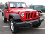 2008 Flame Red Jeep Wrangler X 4x4 #46777216