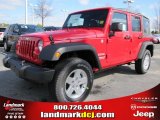 2011 Flame Red Jeep Wrangler Unlimited Sport 4x4 #46776357