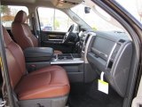 2011 Dodge Ram 3500 HD Laramie Crew Cab 4x4 Dually Dark Slate Gray/Russet Brown Interior