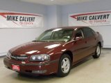 2002 Dark Carmine Red Metallic Chevrolet Impala LS #46777281