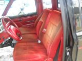 1988 Ford Ranger Custom SuperCab Scarlet Red Interior
