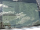 2011 Toyota Venza V6 Window Sticker