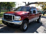 Toreador Red Metallic Ford F250 Super Duty in 2003