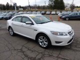 White Suede Metallic Ford Taurus in 2010